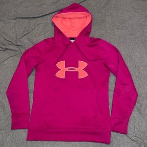 Under Armor Hooded Sweatshirt Women’s Small Purple & Orange